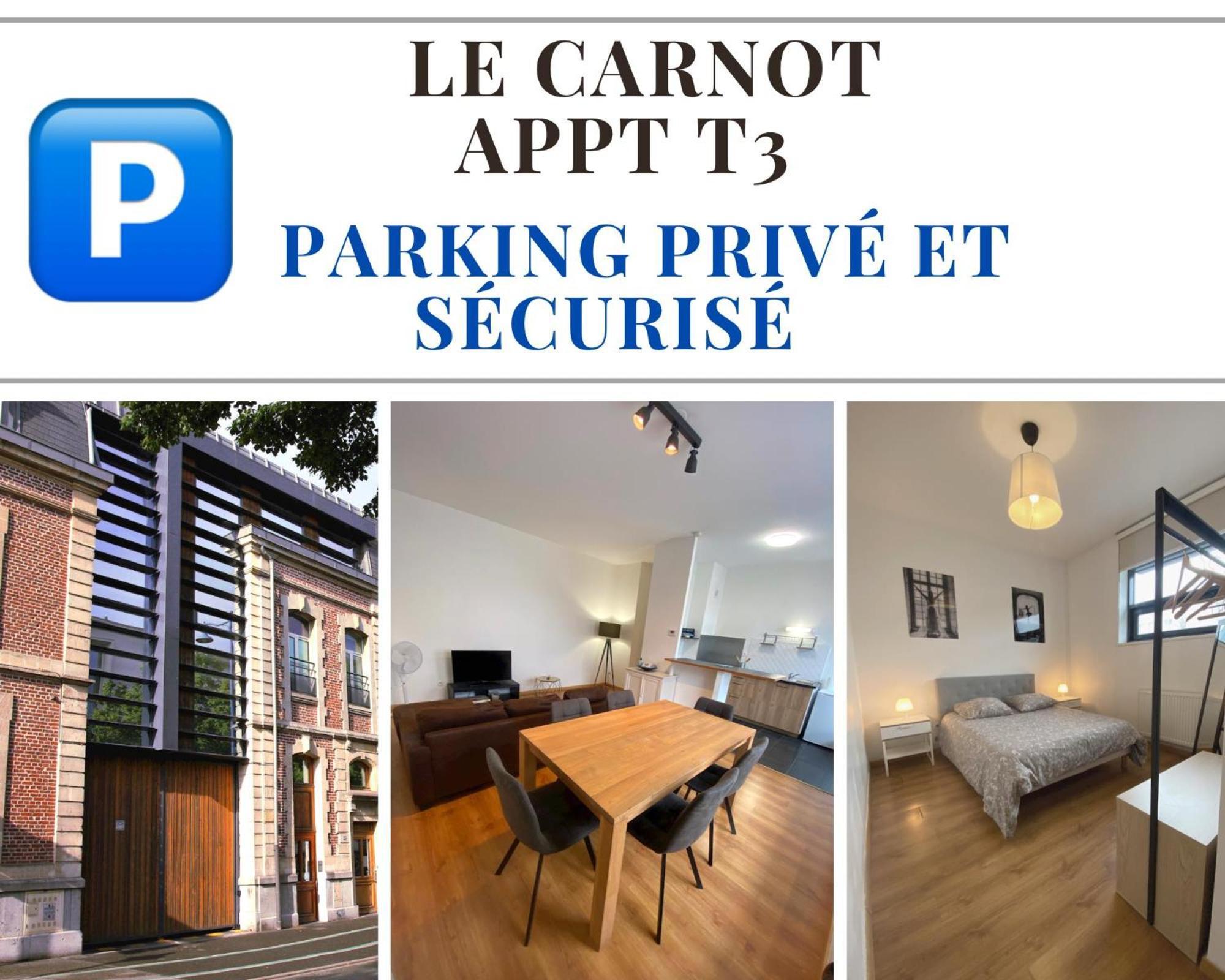 Le Carnot Appartement Avec 2 Chambres Separes Et Parking Privatif Et Securise 아라스 외부 사진