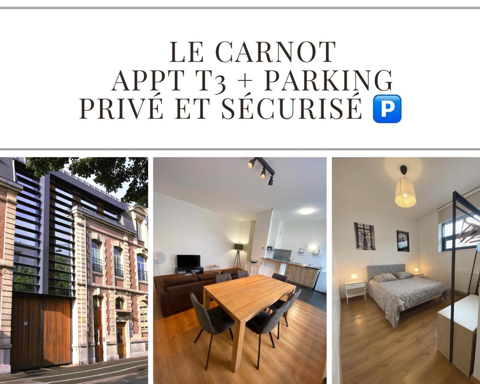 Le Carnot Appartement Avec 2 Chambres Separes Et Parking Privatif Et Securise 아라스 외부 사진